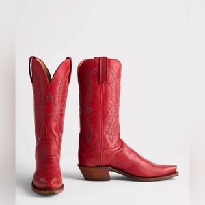 Lucchese Savannah Western Boots in Red Size 8.5